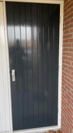 Hardhouten achterdeur / garagedeur, 211,5x83, SKG*** Nemef, Doe-het-zelf en Verbouw, Deuren en Horren, 80 tot 100 cm, Ophalen of Verzenden