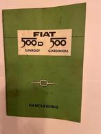 Instructieboekje/ Handleiding Fiat 500D met dealerlijst 1964, Ophalen of Verzenden