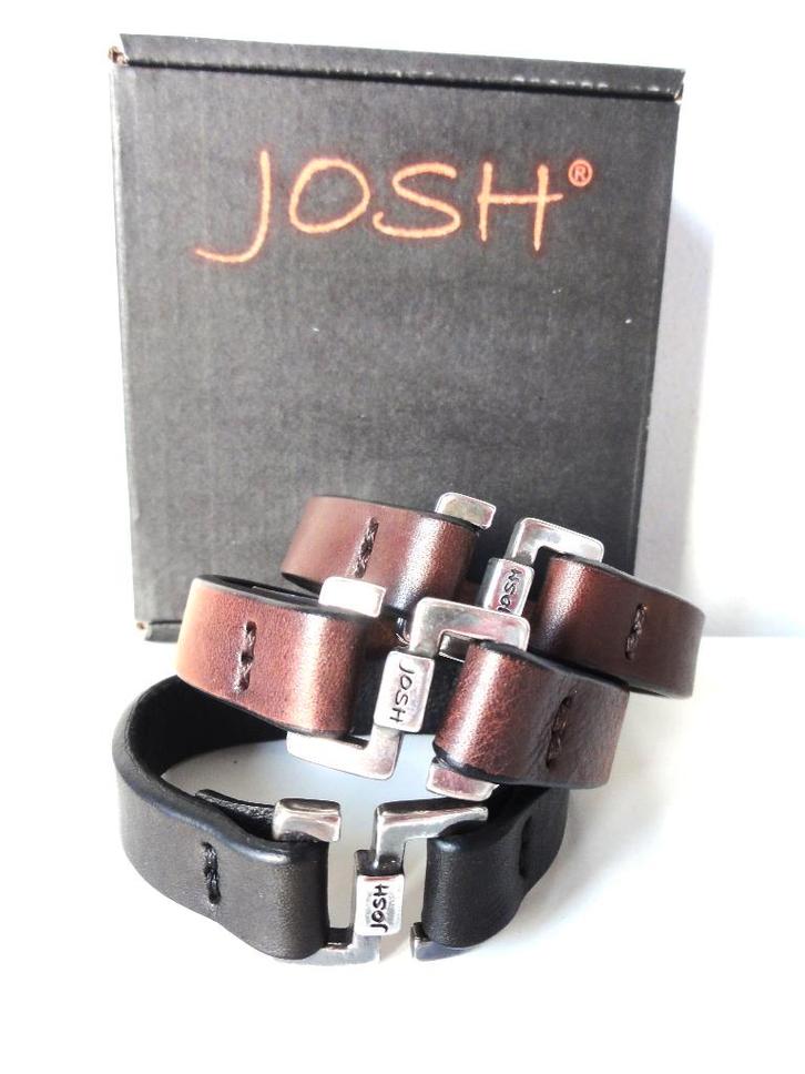 Nieuwe Josh heren armband, Sieraden, Tassen en Uiterlijk, Armbanden, Nieuw, Leer, Bruin, Verzenden
