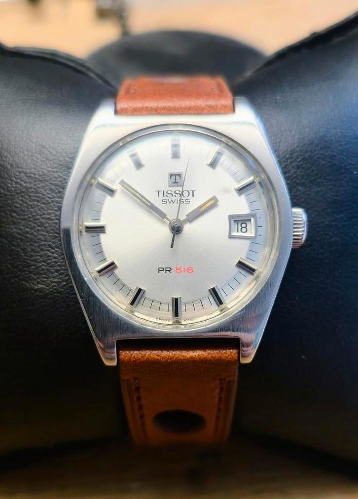 Tissot PR 516 Vintage - Jaren 70, Geserviced!, Sieraden, Tassen en Uiterlijk, Horloges | Heren, Zo goed als nieuw, Polshorloge