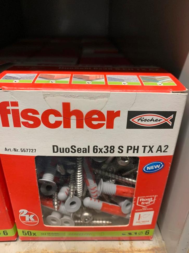 Fischer DuoSeal 638 S PH TX A2 – Nieuw in doos, Doe-het-zelf en Verbouw, Overige Doe-het-zelf en Verbouw, Nieuw, Ophalen of Verzenden