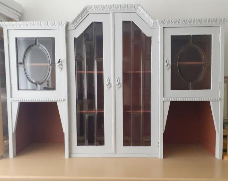 Keuken opzetkast - ALLEEN OPHALEN, Huis en Inrichting, Keuken | Keukenelementen, Gebruikt, 25 tot 50 cm, Grijs, Rood, Ophalen of Verzenden