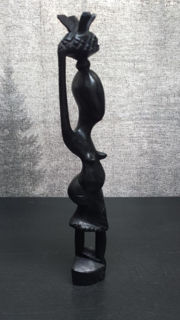 BEELDJE Zwangere VROUW > Afrikaans Houtsnijwerk < Tribal Art, Ophalen of Verzenden