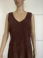 E875 Via Sonate maat M=38/40 jurk jurkje bruin, Maat 38/40 (M), Bruin, Zo goed als nieuw, Knielengte