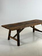 Kloostertafel eettafel tuintafel robuust, Tuin en Terras, Ophalen, Rechthoekig, Hout