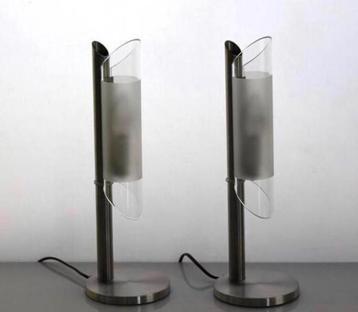 2 X Vintage HALA Zeist tafellamp/bureau / nachtkast lamp beschikbaar voor biedingen