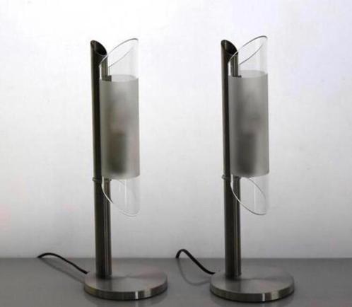 2 X Vintage HALA Zeist tafellamp/bureau / nachtkast lamp, Huis en Inrichting, Lampen | Tafellampen, Zo goed als nieuw, Minder dan 50 cm