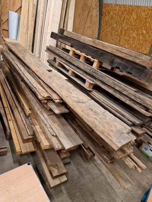 Oud (eiken) hout, Doe-het-zelf en Verbouw, Hout en Planken, Zo goed als nieuw, Eiken, Ophalen of Verzenden