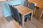 Eetkamerset: Jysk Vedde tafel + 4 Bakkely stoelen, Ophalen