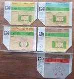 Voetbal entree Tickets WK 1974 - 5 stuks, Verzenden