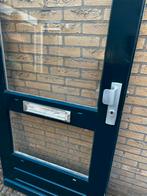 Gebruikte Buitendeur met Glas en Brievenbus, Doe-het-zelf en Verbouw, Deuren en Horren, Ophalen, Gebruikt, 80 tot 100 cm, 200 tot 215 cm