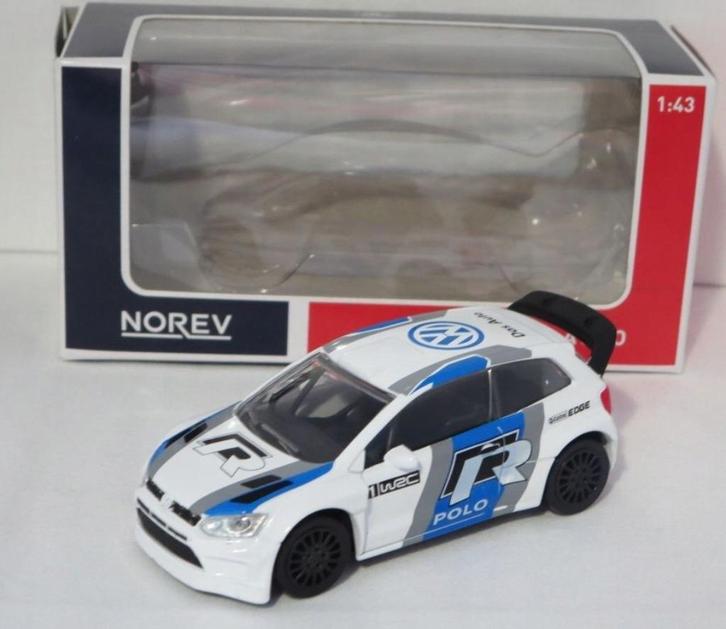 49954: Volkswagen Polo R WRC #1 - Norev 1:43, Hobby en Vrije tijd, Modelauto's | 1:43, Zo goed als nieuw, Auto, Norev, Ophalen of Verzenden
