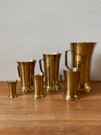 Vintage Antieke Koperen Maatbekerset, Maatbekers, Koper, Ophalen of Verzenden, Koper