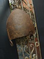 Stoere ijzeren lamp met ketting stoer en sober, Huis en Inrichting, Lampen | Hanglampen, Gebruikt, Ophalen of Verzenden, Metaal