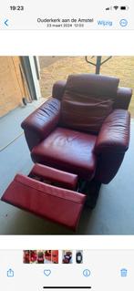 Nette leren stoelen, Huis en Inrichting, Fauteuils, Ophalen, Zo goed als nieuw, 50 tot 75 cm, Leer