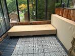 Houten bed/ podium 80x 205 2 stuks, Ophalen, Gebruikt, Minder dan 200 cm, Pallet