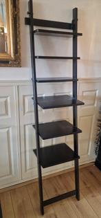 Zwarte ladder kast planken muur trap etage, Huis en Inrichting, Kasten | Stellingkasten, Ophalen of Verzenden, Gebruikt