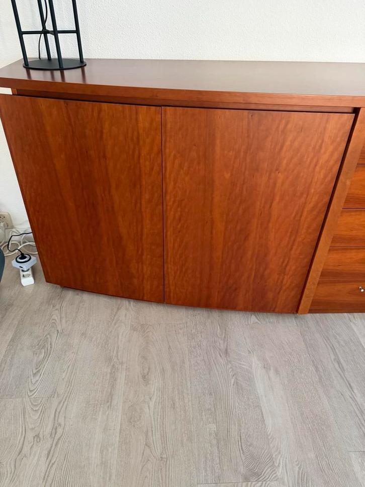 Houten Dressoir met Deuren en Lades, Huis en Inrichting, Kasten | Dressoirs, Gebruikt, 150 tot 200 cm, 50 tot 75 cm, Met lade(s)