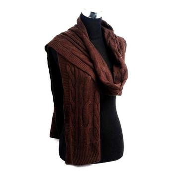 SJAAL BRUIN DIK EN WARM UNISEX 220X35 CM NIEUW beschikbaar voor biedingen