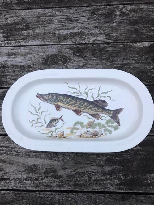 XL serveerschaal met vissen, Huis en Inrichting, Keuken | Servies, Zo goed als nieuw, Schaal of Schalen, Overige stijlen, Porselein