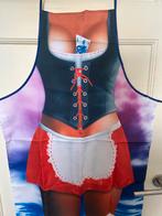 Keukenschort met print, Huis en Inrichting, Keuken | Textiel, Ophalen of Verzenden, Nieuw, Overige kleuren, Schort