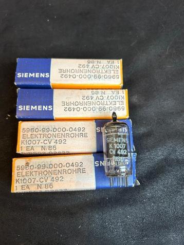 4 stuks NOS SIEMENS K1007/12AX7/CV492 beschikbaar voor biedingen