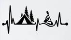 camper caravan auto sticker heartbeat kamperen, Caravans en Kamperen, Caravan accessoires, Nieuw