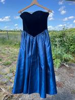 Vintage galajurk Laura Ashley (mt 38), Maat 38/40 (M), Galajurk, Blauw, Ophalen of Verzenden