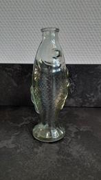 Vaasje vis groen glas, Ophalen of Verzenden, Minder dan 50 cm, Groen, Glas