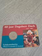 Disney Dagobert duck 60 jaar geluksdubbeltje 2007 coincard, Ophalen of Verzenden, Koningin Beatrix, Euro's