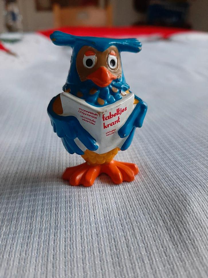 Fabeltjeskrant  Vintage minifiguur Meneer de Uil 1985, Verzamelen, Poppetjes en Figuurtjes, Gebruikt, Ophalen