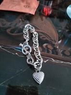 Schakel Armand met hartje, Ophalen of Verzenden, Zo goed als nieuw, Zilver, Zilver