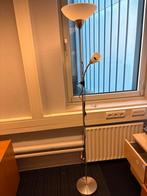 Staande lamp met leeslamp, Huis en Inrichting, Ophalen, Gebruikt, Metaal, 150 tot 200 cm