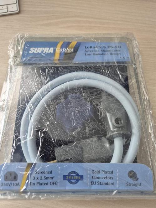Supra Cables Netsnoeren, Audio, Tv en Foto, Audiokabels en Televisiekabels, Zo goed als nieuw, Overige kabels, Minder dan 2 meter