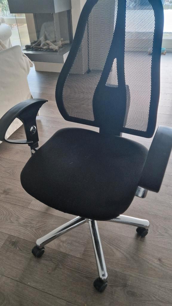 Ergonomische Bureaustoel, Huis en Inrichting, Bureaustoelen, Zo goed als nieuw, Bureaustoel, Zwart, Ergonomisch, Ophalen