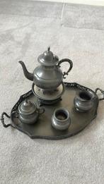 Tinnen koffie set dienblad, Antiek en Kunst, Antiek | Tin, Ophalen