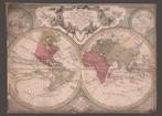Prachtige Antieke Wereldkaart (uitvergroting - repro), Boeken, Atlassen en Landkaarten, Nederland, Ophalen of Verzenden, Landkaart