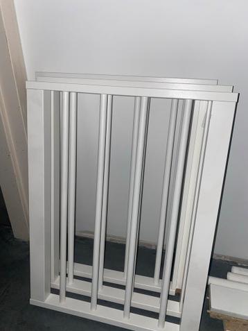 3 Ikea Komplement uittrekbare broekhangers wit Pax 50 cm - afbeelding 1