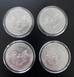 4 x 1 Oz zilver Liberty American Aegle 2016 tm 2019, Ophalen of Verzenden, Zilver