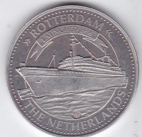 Nederland/Rotterdam, Ø 4 cm, 1958, 31,2g, zilver, Postzegels en Munten, Edelmetalen en Baren, Zilver, Ophalen of Verzenden