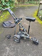 POWAKADDY C2I ELECTRISCHE GOLFKAR MET STOEL EN TAS, Ophalen, Zo goed als nieuw, Golfkar