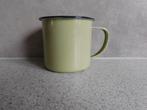 Emaille Mok 8x7 cm. Licht Groen, Huis en Inrichting, Keuken | Servies, Overige materialen, Ophalen of Verzenden, Zo goed als nieuw