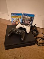 PS4 met 2 controllers + 2 games!, Spelcomputers en Games, Spelcomputers | Sony PlayStation 4, Ophalen, Met 2 controllers, Slim