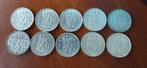 Complete serie juliana guldens zilver alle 10, Postzegels en Munten, Munten | Nederland, Ophalen of Verzenden, Koningin Juliana