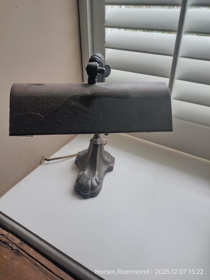 Antieke bureaulamp, Antiek en Kunst, Antiek | Lampen, Ophalen of Verzenden