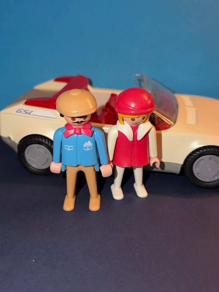 Feb 801: playmobil set 3758: sportauto, Kinderen en Baby's, Speelgoed | Playmobil, Ophalen of Verzenden, Gebruikt, Los playmobil