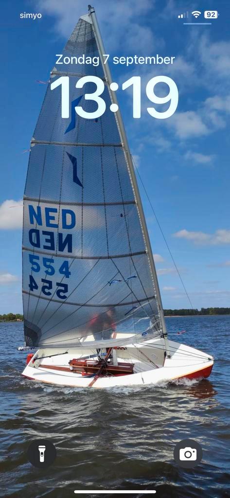 [2X] MAST, GIEK en ZEIL SOLO, Watersport en Boten, Zeilen en Zeiltoebehoren, Zo goed als nieuw, Minder dan 15 m², Ophalen