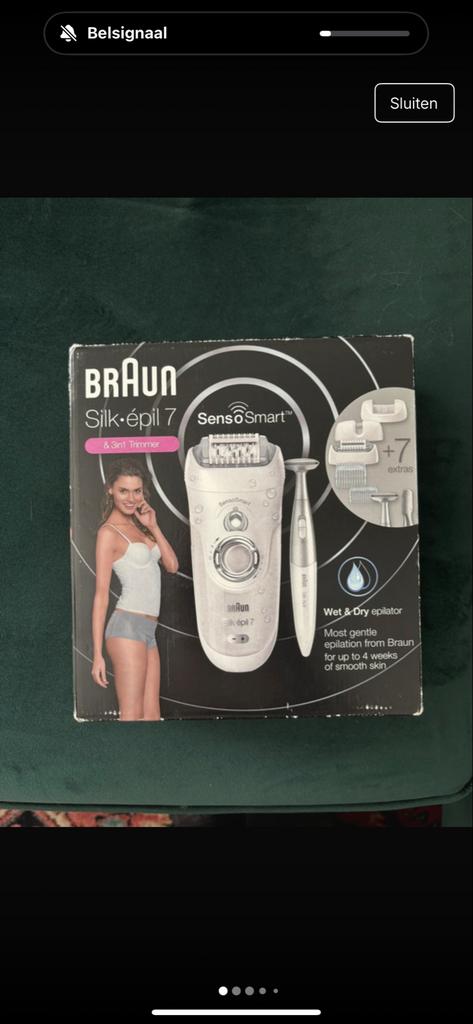 Braun Silk-épil 7 Epilator - Perfect gladde huid!, Ophalen of Verzenden, Zo goed als nieuw, Scheren en Epileren
