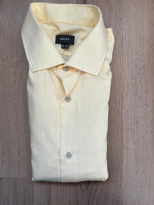 Mexx overhemd geel, Kleding | Heren, Overhemden, Zo goed als nieuw, Halswijdte 43/44 (XL), Geel, Verzenden