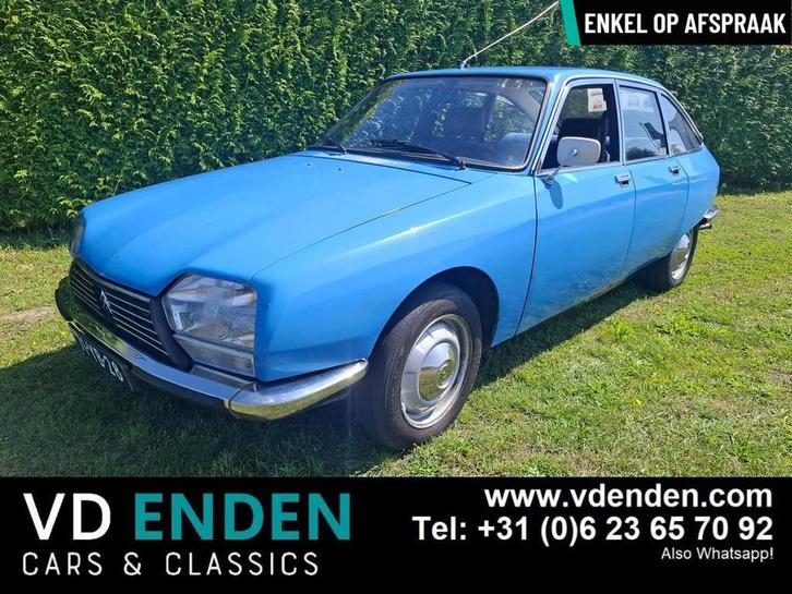 Citroen GS Club 1220 - 1977, Auto's, Oldtimers, Te koop, Citroën, Benzine, Sedan, Handgeschakeld, Geïmporteerd, Blauw, Blauw, Stof